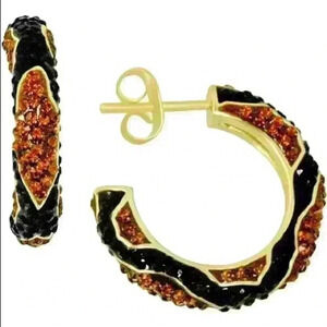 Essential new Multi Crystal Animal Print Hoops